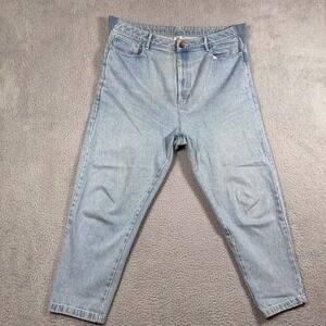 Lucy And Yak Y2K Organic Cotton Light Wash Womens Sz 36R Jeans